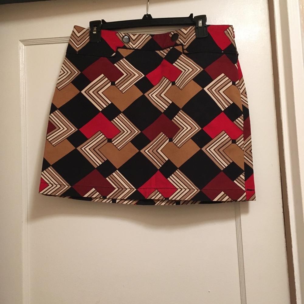 Printed Mini Skirt